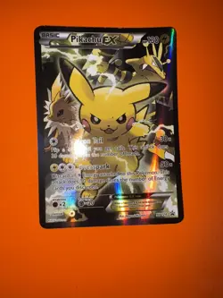 Pikachu EX XY124 Black Star Promo Holo Rare Pokemon Card (2016) MP - Image 1