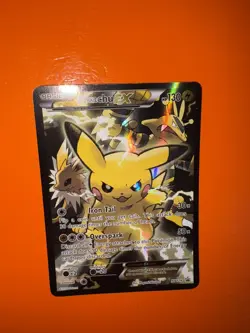 Pikachu EX XY124 Black Star Promo Holo Rare Pokemon Card (2016) MP - Image 2