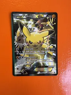 Pikachu EX XY124 Black Star Promo Holo Rare Pokemon Card (2016) MP - Image 3