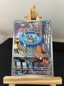 Pokemon Squirtle TCG Illustration Rare Stellar Crown Card 148/142 - Image 1