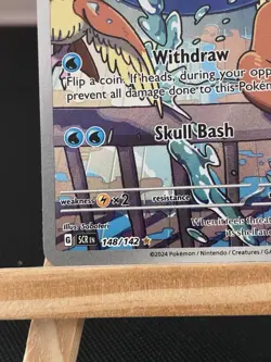 Pokemon Squirtle TCG Illustration Rare Stellar Crown Card 148/142 - Image 4