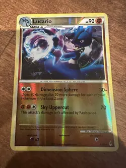 Lucario 14/95 Call of Legends Reverse Holo Rare Pokemon Card HGSS Era - Image 1