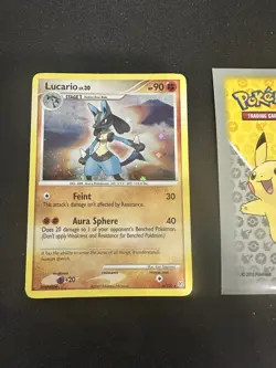 Pokemon Card Lucario LV.30 6/130 Diamant & Perl Holo Rare 170💎LP💎 - Image 1