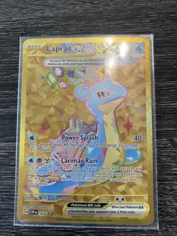 Pokemon TCG Lapras EX 164 Black Star Promo Trading Card Near Mint Condition - Image 1