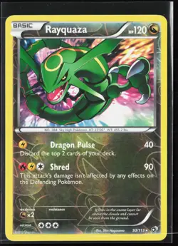 Rayquaza 93/113 Legendary Treasures 2013 Reverse Holo Rare Pokemon Card - Image 1
