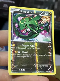 Rayquaza 93/113 Legendary Treasures 2013 Reverse Holo Rare Pokemon Card - Image 4