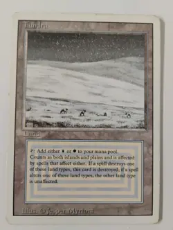 MTG Tundra Revised 3rd Edition #289 Dual Land Rare - Image 1