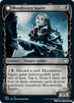 MTG Bloodsworn Squire (Showcase) [VOW - 289] LP - Image 1