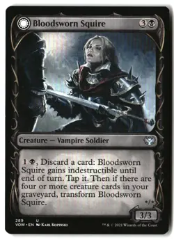 MTG Bloodsworn Squire (Showcase) [VOW - 289] LP - Image 2