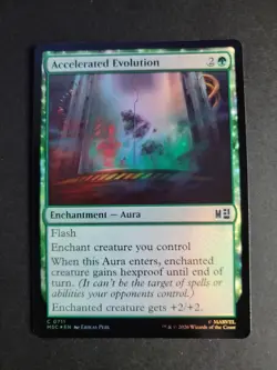 Accelerated Evolution (Foil) Common MTG Marvel Super Heroes Commander - Image 1