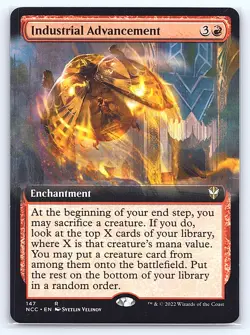 Industrial Advancement ~ MTG Streets of New Capenna ~ Extended Art #147 LP - Image 1