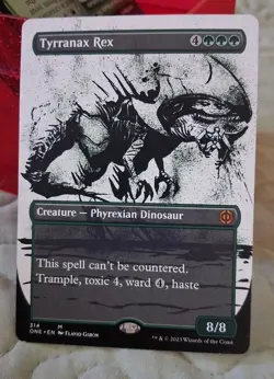 MTG Tyrranax Rex SHOWCASE FOIL Phyrexia: All Will Be One. - Image 1