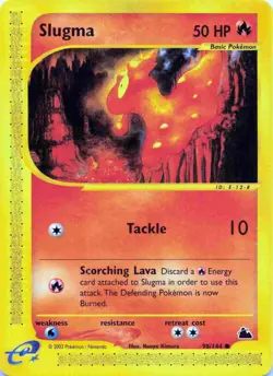 Slugma 098/144 Skyridge Common English Pokemon Card - Image 1