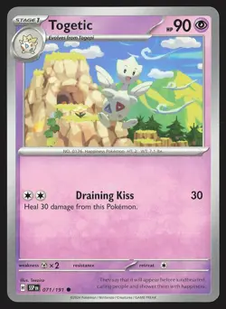 SV08: Surging Sparks Togetic #071/191 Common Pokemon Card - Image 1