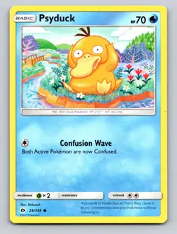 Psyduck 28/149 Common SM Base Set Pokemon NM - Image 1