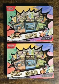 x2 Pokemon - Ascended Heroes - First Partners Deluxe Pin Collection - Bundle Lot - Image 1