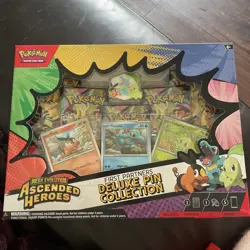 Pokemon TCG Mega Evolution Ascended Heroes First Partners Deluxe Pin, Collection - Image 1