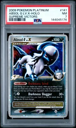2009 POKEMON PLATINUM SUPREME VICTORS #141 ABSOL G LV.X-HOLO PSA 7 - Image 1