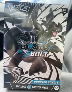 Sealed Pokemon TCG Scarlet & Violet—Black Bolt Booster Bundle 6 Packs English - Image 1