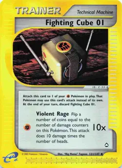 Fighting Cube 01 Trainer 121/147 Uncommon Pokemon Card - Image 1