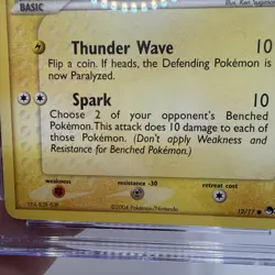 CGC 10 Minun POP Series 1 12/17 2004 Pokemon Gem Mint Vintage Promo - Image 4