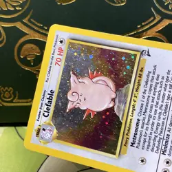 Pokemon Base Set 2 Clefable 5/130 Holo Rare LP - Image 3