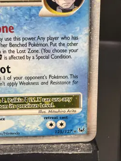 Pokemon - Palkia G Lv. X 125/127 Platinum Holo - Image 4