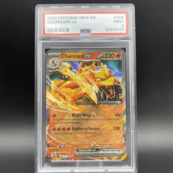 2023 Pokemon Scarlet & Violet 151 Charizard ex 006 English PSA 9 Mint - Image 1