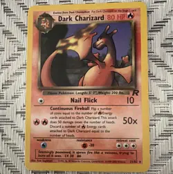 Wizards of the Coast Pokemon TCG Dark Charizard 21/82 Team Rocket Rare 2000 - Image 1