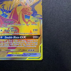 Reshiram & Charizard GX - SM247 Holo Promo Sun & Moon Promo Pokemon Holo NM - Image 4