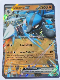 Pokemon TCG 017 Black Star Promo Lucario ex - Image 1