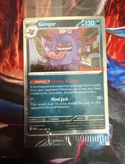 Sealed Gengar 050/088 GameStop Promo Cosmos Holo Double Swirl Pokemon - Image 2