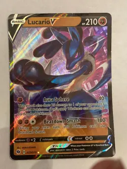 Pokemon TCG Lucario V - Champions Path - 27/73 - NM/LP - Image 1