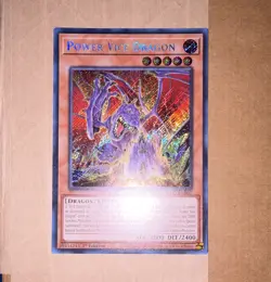 Yu-Gi-Oh! Blazing Dominion Power Vice Dragon BLZD-EN002 1st Ed Secret Rare - Image 1