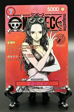 One Piece Waifu Nico Robin EB03-055 SR JPN One Piece Magazine Promo Red Proxy - Image 1