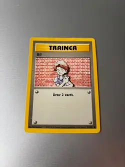 Bill Trainer Base Set Pokemon Card 91/102. Near Mint - Image 1