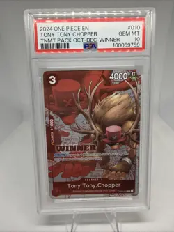 2024 One Piece EN TONY TONY CHOPPER!! TNMT Pack OCT-DEC-WINNER NEW SLAB PSA 10 - Image 1
