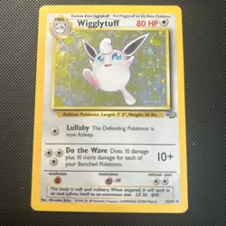 Pokemon Card - Wigglytuff Jungle No Set Symbol Error 16/64 Holo Rare - Image 1