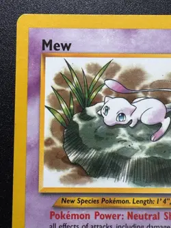 Mew Promo 47 WoTC Black Star Pokemon Card Lily Pad Mew Rare MP - Image 3
