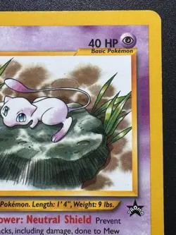 Mew Promo 47 WoTC Black Star Pokemon Card Lily Pad Mew Rare MP - Image 4