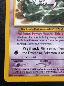 Mew Promo 47 WoTC Black Star Pokemon Card Lily Pad Mew Rare MP - Image 5