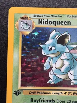 1st Edition Nidoqueen 7/64 Jungle Pokemon Card Holo Foil Rare LP - Image 3