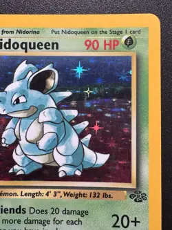 1st Edition Nidoqueen 7/64 Jungle Pokemon Card Holo Foil Rare LP - Image 4