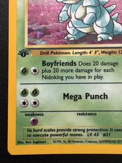 1st Edition Nidoqueen 7/64 Jungle Pokemon Card Holo Foil Rare LP - Image 5