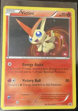 Pokemon Card- Victini XY189 XY Holo LP/MP - Image 1