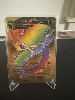 Pokemon Rainbow Centiskorch VMAX Gold Foil Fan Art Card - Image 1
