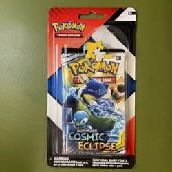 Pokemon TCG Sun & Moon Cosmic Eclipse/Chilling Reign Blister Pack - Sealed - Image 1