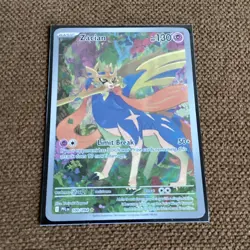 Pokemon TCG Zacian 100/094 Me02 Phantasmal Flames Holo Illus Rare 130HP - Image 1