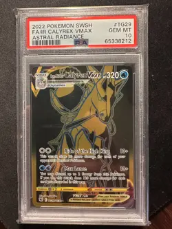 Pokemon Astral Radiance Ice Rider Calyrex VMAX TG29 PSA 10🔥🔥 - Image 1