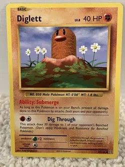 2016 Pokemon XY Evolutions Diglett Common Card 55/108 NM - Image 1